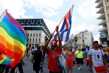 Manifestació pels drets del col·lectiu LGBTI a l’Havana.