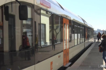 Tall de servei a la línia de tren Lleida-La Pobla per manteniment
