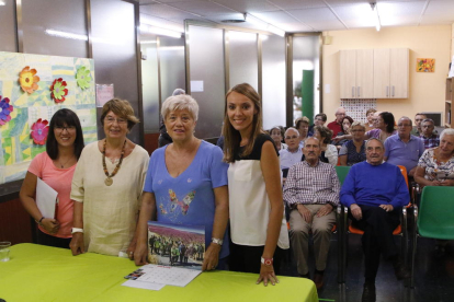 Un momento de la presentación de los actos del Día Mundial del Alzheimer, ayer en Lleida. 