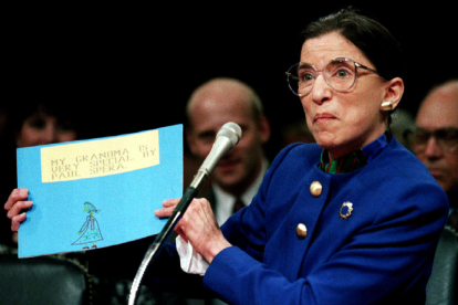 La jueza del Tribunal Supremo de EEUU Ruth Bader Ginsburg.