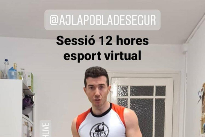 Alguns dels que van participar ahir en les 12 Hores d’Esport de la Pobla de Segur.