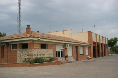 Vista del actual del parque de bomberos de Balaguer. 
