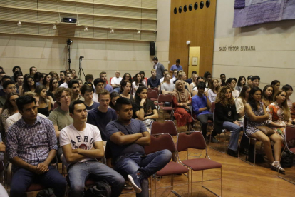La UdL va programar ahir un acte de benvinguda als alumnes estrangers del primer quadrimestre.