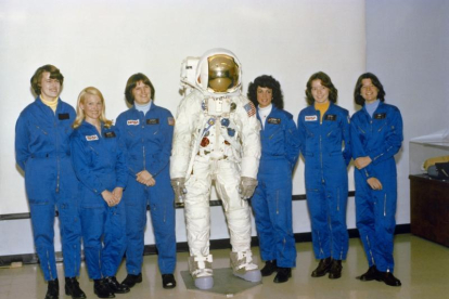 Treballadores de la NASA, l’agència aeroespacial dels EUA.