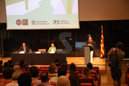 El acto de presentación del POUSC ha tenido lugar en la Llotja de Lleida.
