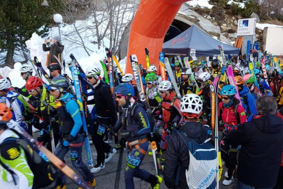 Els esquiadors van cobrir un recorregut de 21 quilòmetres i 2.100 metres de desnivell acumulat.