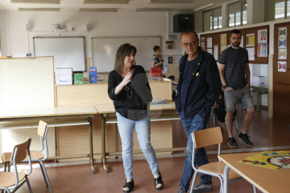 Pueyo ha visitat l'escola Magraners de Lleida.