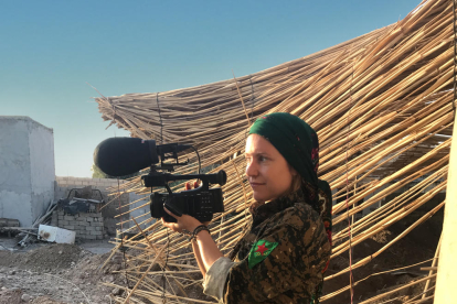 Alba Sotorra rodó en la guerra de Siria el film ‘Comandante Arian’, premio ‘Lleida Visual Art’ en 2016.
