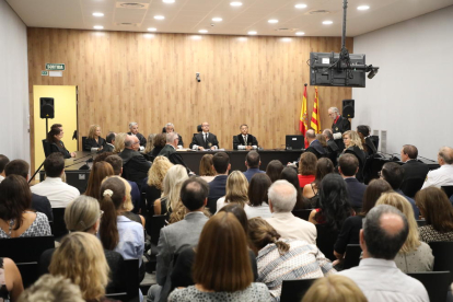 El president del TSJC, Jesús María Barrientos, va presidir l’obertura de l’any judicial a Catalunya, que es va celebrar ahir a Lleida.