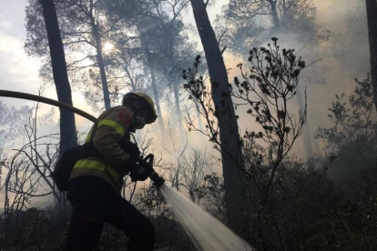 Los Bomberos de la Generalitat alertan de que el riesgo de incendio forestal continúa muy alto