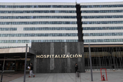 Vista de la zona de hospitalización del Hospital Universitario Central de Asturias.