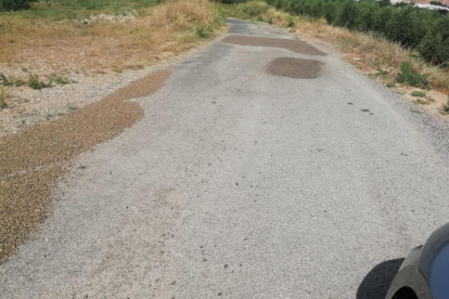 Imagen de un camino de Saidí que se ha reparado. 