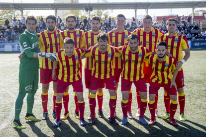 Once inicial del Lleida en su último partido de la temporada, el pasado fin de semana en Son Malferit.