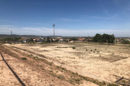 Imatge de la zona on es construirà el nou camp de futbol 7 de les Borges.