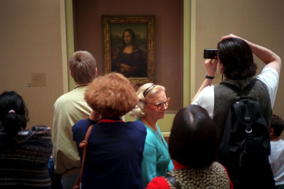 El cuadro de La Gioconda es la obra más importante de la exposición. 