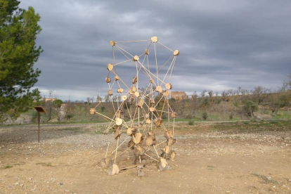 L’escultura ‘Connexions’, que ja s’ha recuperat al mirador de la Granadella.