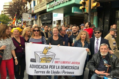 Letrados de Advocacia per la Democràcia en la manifestación. 