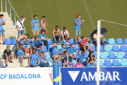 El Lleida estuvo respaldado por una treintena de seguidores.