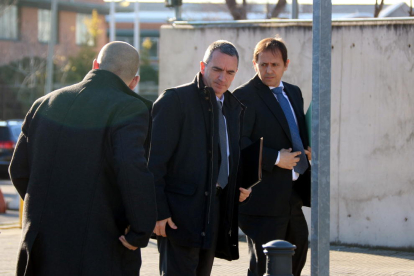 El comisario de los Mossos Joan Carlos Molinero ayer, a su llegada a la Audiencia Nacional.