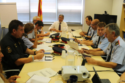 Reunió de seguiment del pla estival d’acció policial a Catalunya.