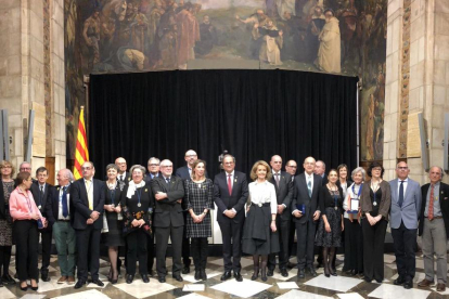 El President Quim Torra presidió ayer la entrega de las medallas en Barcelona