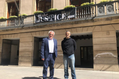 Enric Mir (JxLesBorges) y Josep Farran (BxRep), los candidatos que actualmente tienen representación en el ayuntamiento de Les Borges.