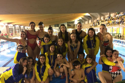 Medallas leridanas en el Campeonato de Aragón de natación artística