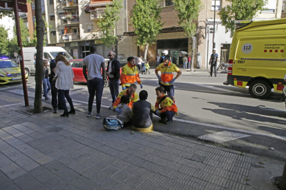El atropello tuvo lugar ayer en la avenida Alacant. 