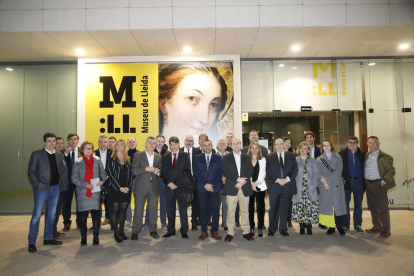 Presentació ahir al Museu de Lleida de la iniciativa Impulsa Cultura davant d’empresaris culturals.