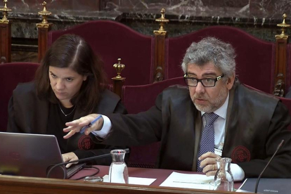 El abogado Jordi Pina, que defiende a Jordi Turull, Jordi Sànchez y Josep Rull.