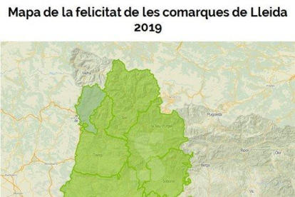 El Pallars Jussà i el Solsonès, les comarques més felices de Lleida