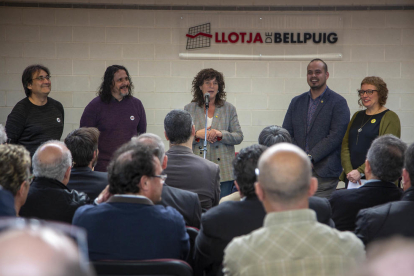 La consellera d’Agricultura, Teresa Jordà, ahir, en la sectorial de la fruita dolça celebrada a Lleida.