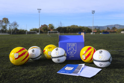 La Federación Catalana reparte 3.500 balones entre 1.196 equipos