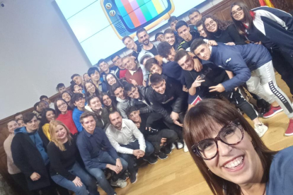 Periodistes de Lleida celebren el Dia de la Televisió a l'IEI