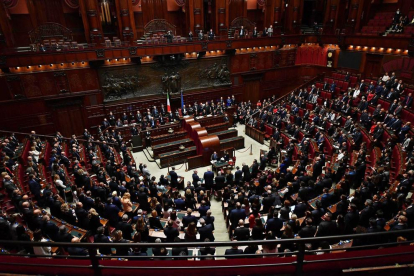 El Congrés italià durant la provació dels pressupostos.