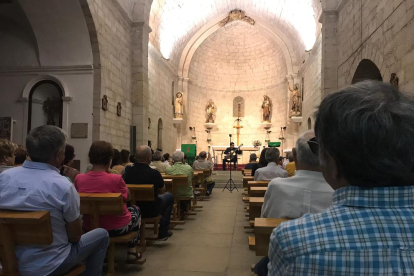 Un momento del concierto en la iglesia de Sant Joan Baptista de Vinaixa. 
