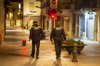 Un dels controls que els Mossos d’Esquadra van establir ahir a la nit a les carreteres de Lleida.