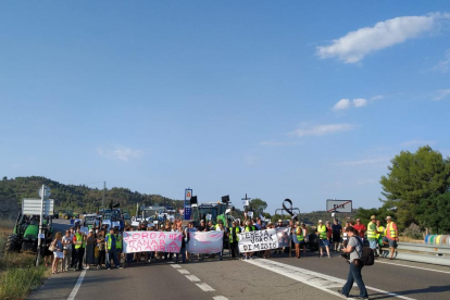 Nueva protesta de los afectados por el incendio de Ribera d'Ebre