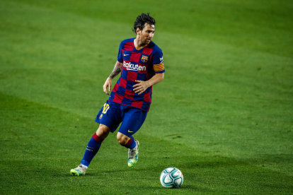 Leo Messi, en el partit de dimarts contra l’Athletic.