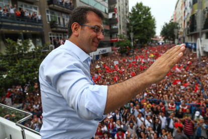 El vencedor de las elecciones locales en Estambul, Ekrem Imamoglu.
