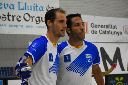 Sergi Folguera, autor de dos gols, en una jugada ahir al partit davant del Calafell.