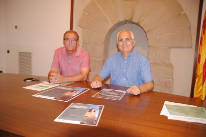 Andreu Benet, alcalde de Barbens, i Jaume Suau, de Mascançà.