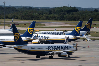 Avions de la companyia aèria Ryanair.