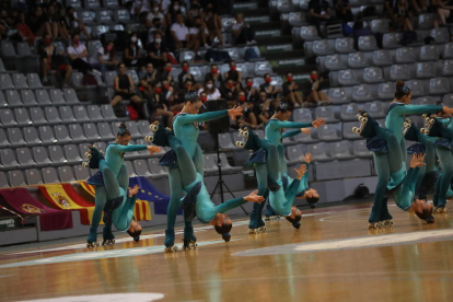 El Barris Nord ha acogido durante dos jornadas el Campeonato de Europa de Grupos Show y Precisión, con un millar de patinadores.