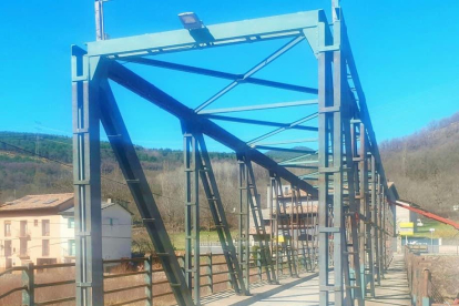 Imagen de los trabajos en el puente de Vilaller. 