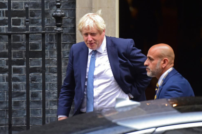 El primer ministre britànic Boris Johnson, ahir.