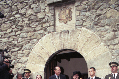 El expresidente francés durante una visita a Andorra.