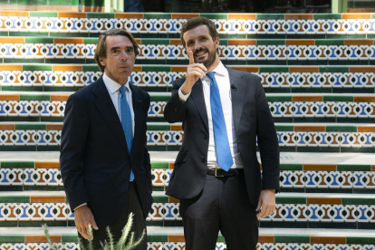 José María Aznar, ayer.