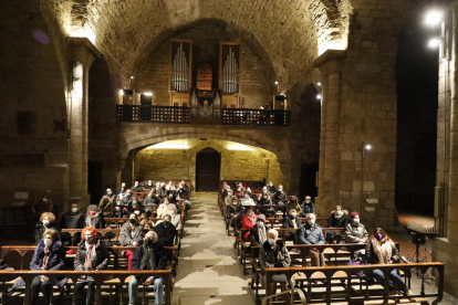 Mig centenar de persones van assistir ahir al concert d’orgue a l’església de Sant Llorenç.