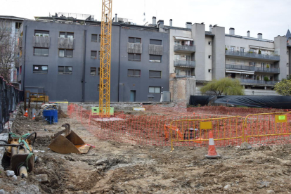 Las obras del CAP de La Seu, paralizadas por problemas derivados de la alerta sanitaria desde el lunes.